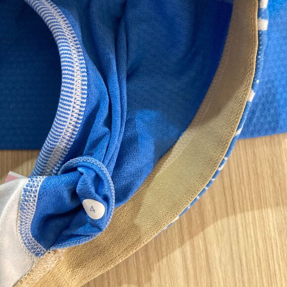 Lululemon No Limit Tank Top 4 Porcelaine Blue White Floral Print Bloomcore - Picture 3 of 3